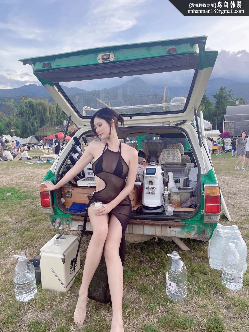 阿朱性感图集阿朱-集市露出透视装