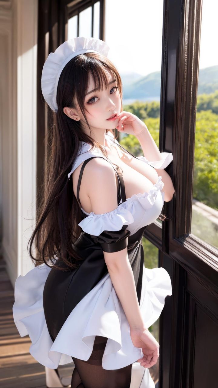 [AI绘画]TheDelicate_黑丝.女仆第03話