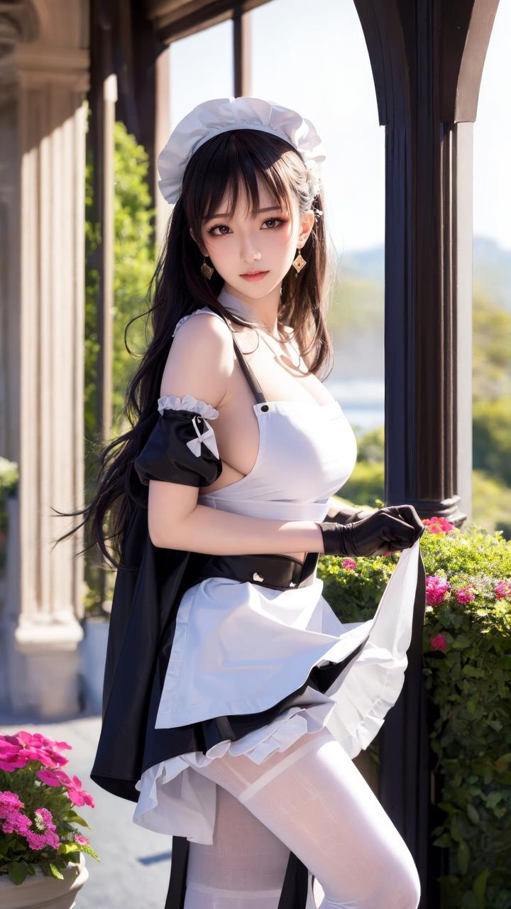 [AI绘画]TheDelicate_黑丝.女仆第04話